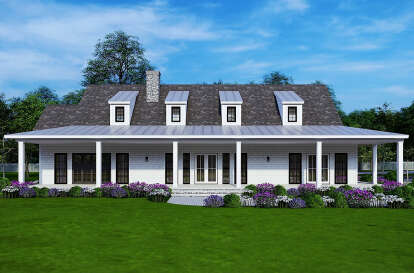 Modern Farmhouse House Plan #699-00244 Elevation Photo