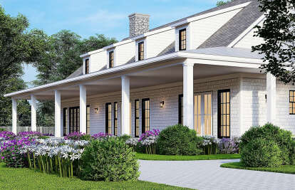 Modern Farmhouse House Plan #699-00244 Elevation Photo