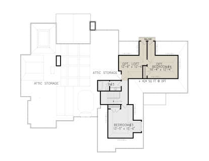 Second Floor for House Plan #699-00245