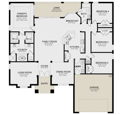 Main Floor for House Plan #3978-00241