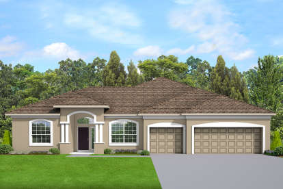 Ranch House Plan #3978-00243 Elevation Photo