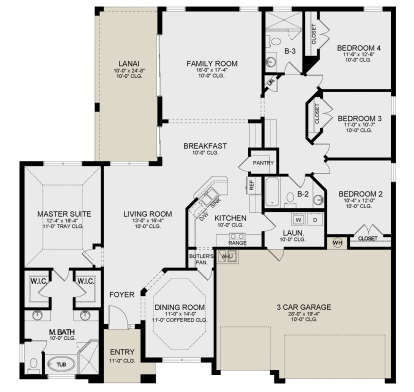 Main Floor for House Plan #3978-00243