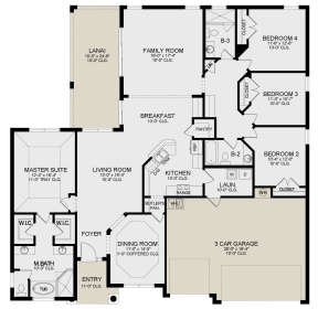 Main Floor for House Plan #3978-00244