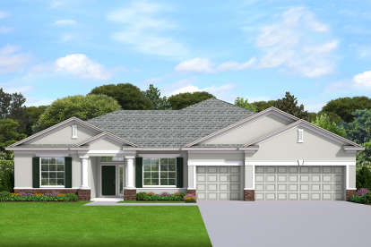 Ranch House Plan #3978-00245 Elevation Photo