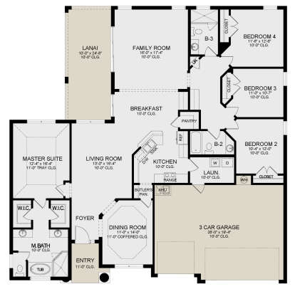 Main Floor for House Plan #3978-00245
