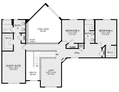 Second Floor for House Plan #3978-00246