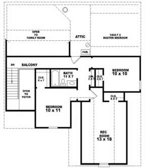 Second Floor for House Plan #053-00152