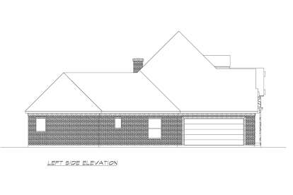 European House Plan #5445-00344 Elevation Photo