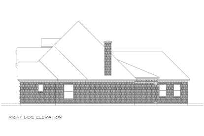 European House Plan #5445-00344 Elevation Photo