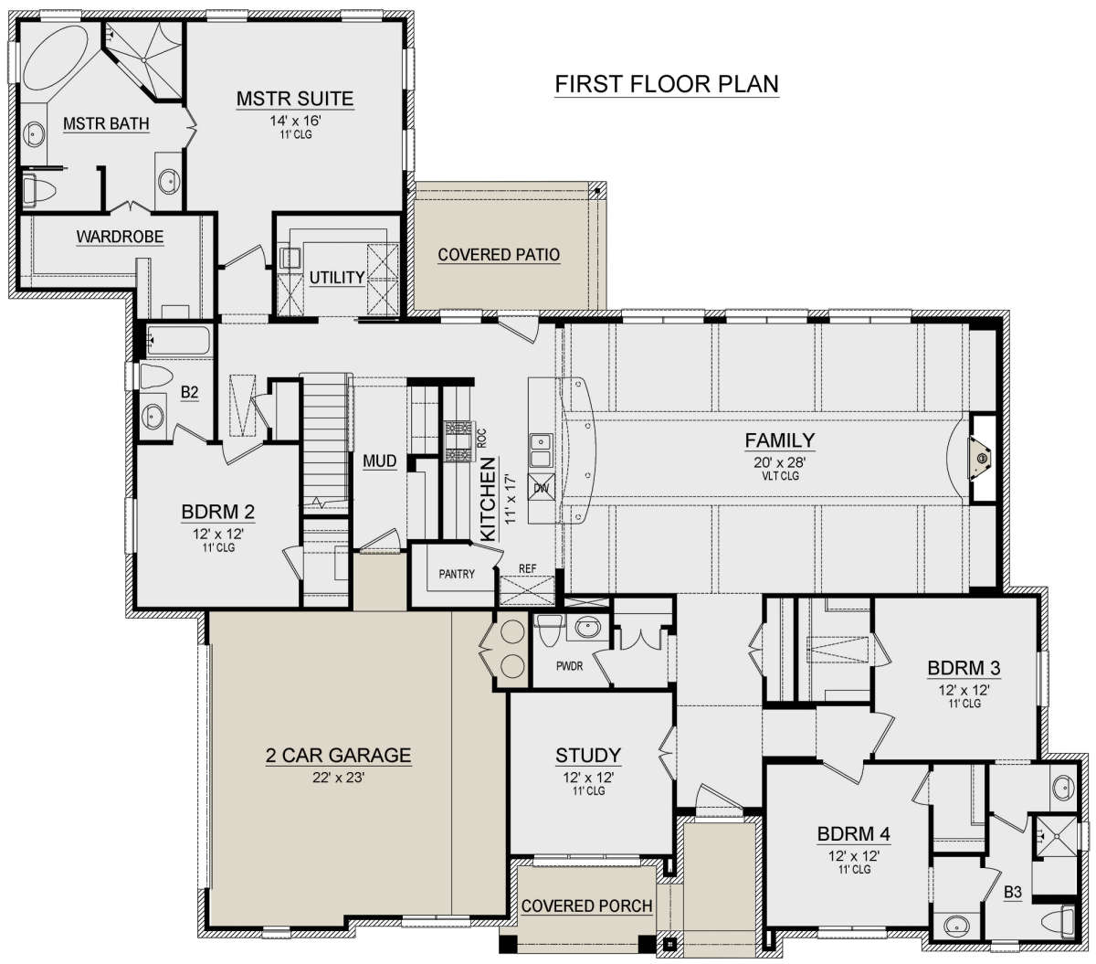 Main Floor for House Plan #5445-00344