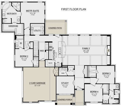 Main Floor for House Plan #5445-00344