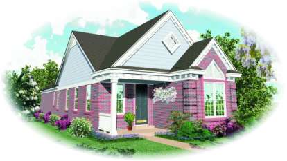 2 Bed, 2 Bath, 1213 Square Foot House Plan - #053-00153