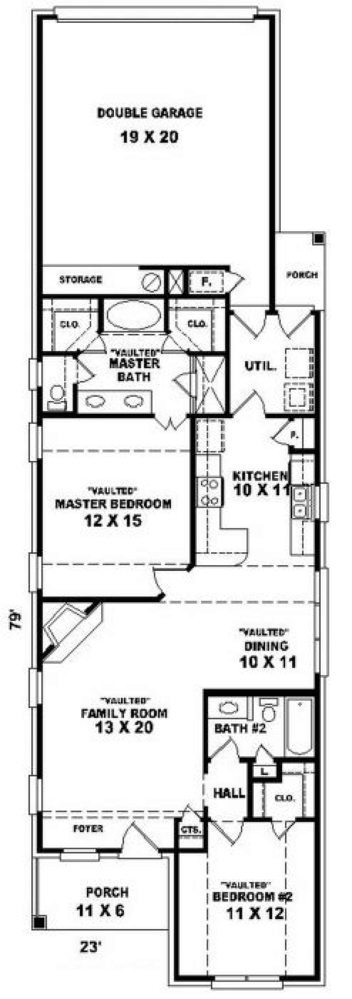 Floorplan for House Plan #053-00153