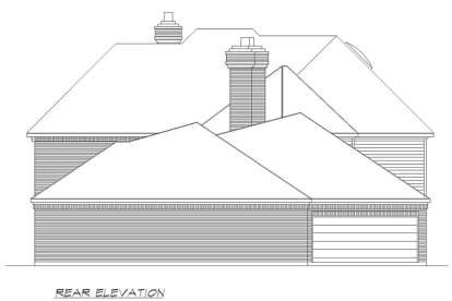 European House Plan #5445-00346 Elevation Photo