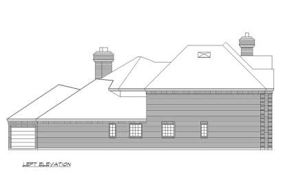 European House Plan #5445-00346 Elevation Photo