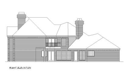 European House Plan #5445-00346 Elevation Photo