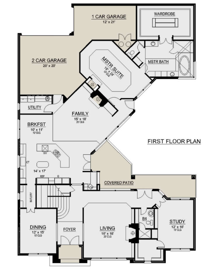 House Plan House Plan #22982 Drawing 1