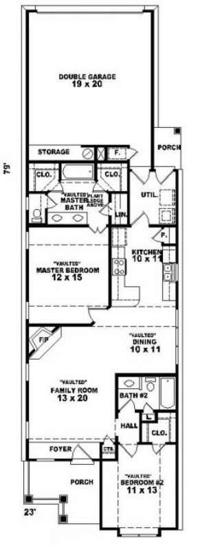 Floorplan for House Plan #053-00155