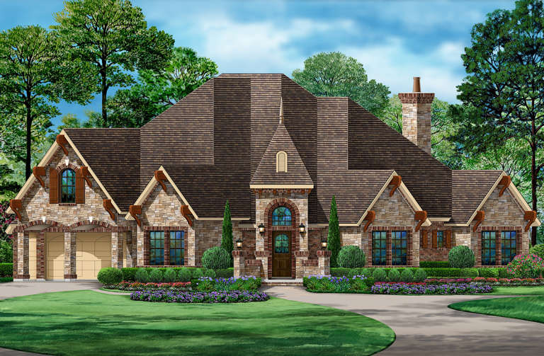 House Plan House Plan #22996 Front Elevation 
