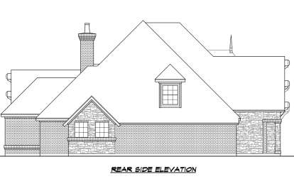 Luxury House Plan #5445-00348 Elevation Photo