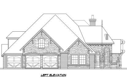 Luxury House Plan #5445-00348 Elevation Photo