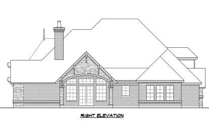 Luxury House Plan #5445-00348 Elevation Photo
