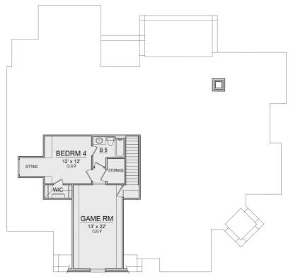 Second Floor for House Plan #5445-00348