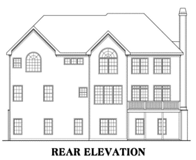 Traditional House Plan #009-00007 Elevation Photo