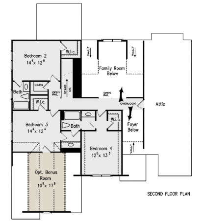 Second Floor for House Plan #8594-00305