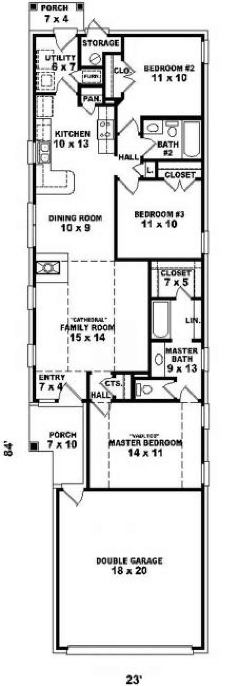 House Plan House Plan #2303 Drawing 1