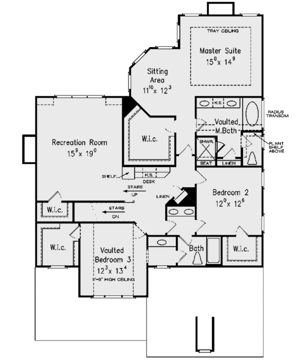 Second Floor for House Plan #8594-00307