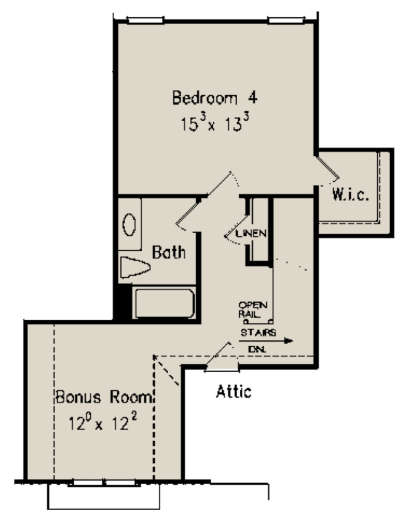 Optional Second Floor for House Plan #8594-00308