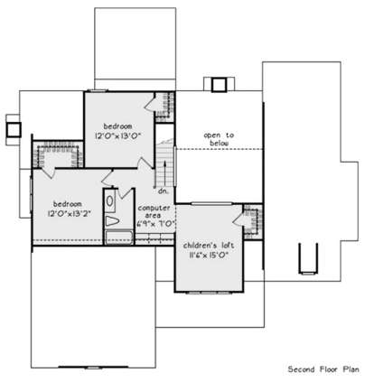 Second Floor for House Plan #8594-00309