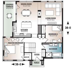 Main Floor for House Plan #034-01221