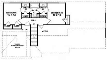 Second Floor for House Plan #053-00165