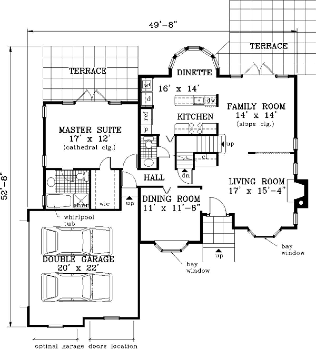 Main Floor for House Plan #033-00040