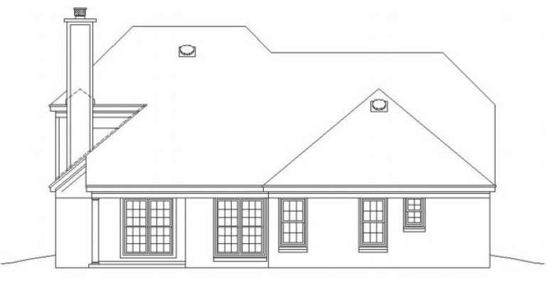 Country House Plan #053-00168 Elevation Photo