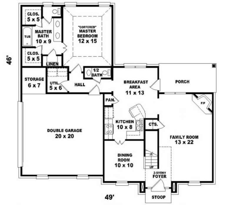 House Plan House Plan #2313 Drawing 1