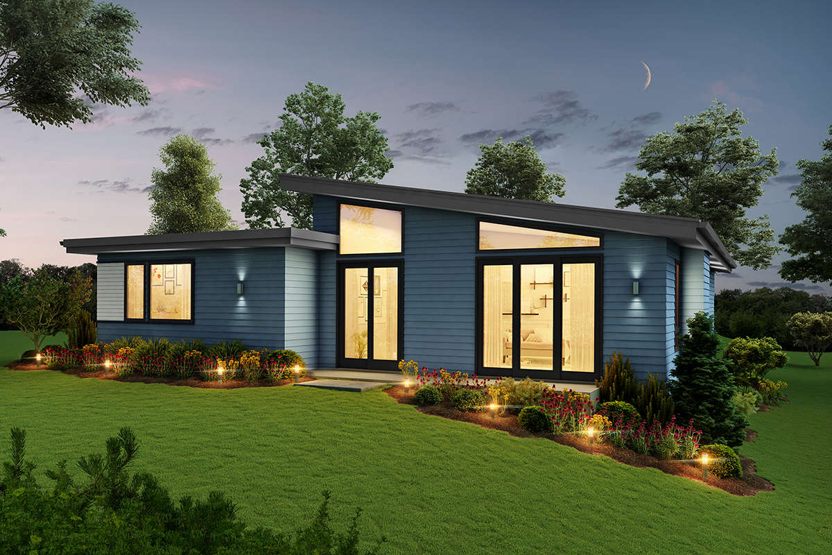 Contemporary Plan: 1,744 Square Feet, 3 Bedrooms, 2.5