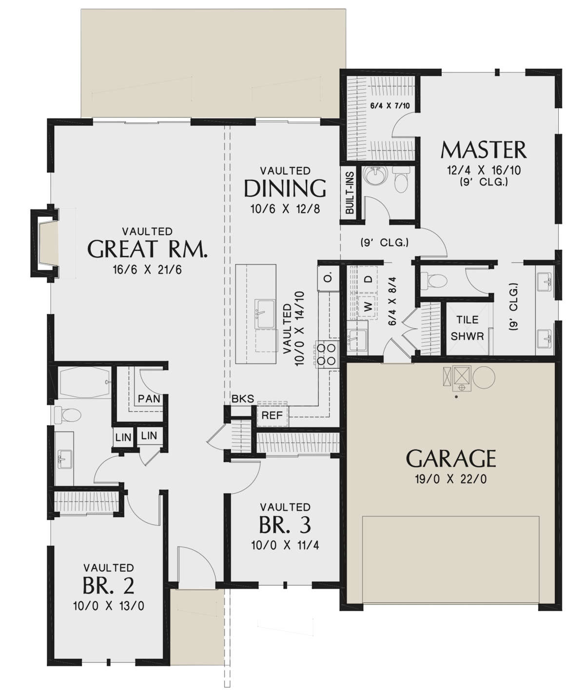 Main Floor for House Plan #2559-00825