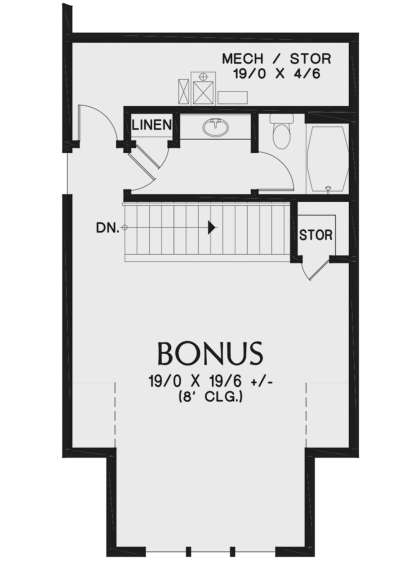 Bonus Room for House Plan #2559-00827