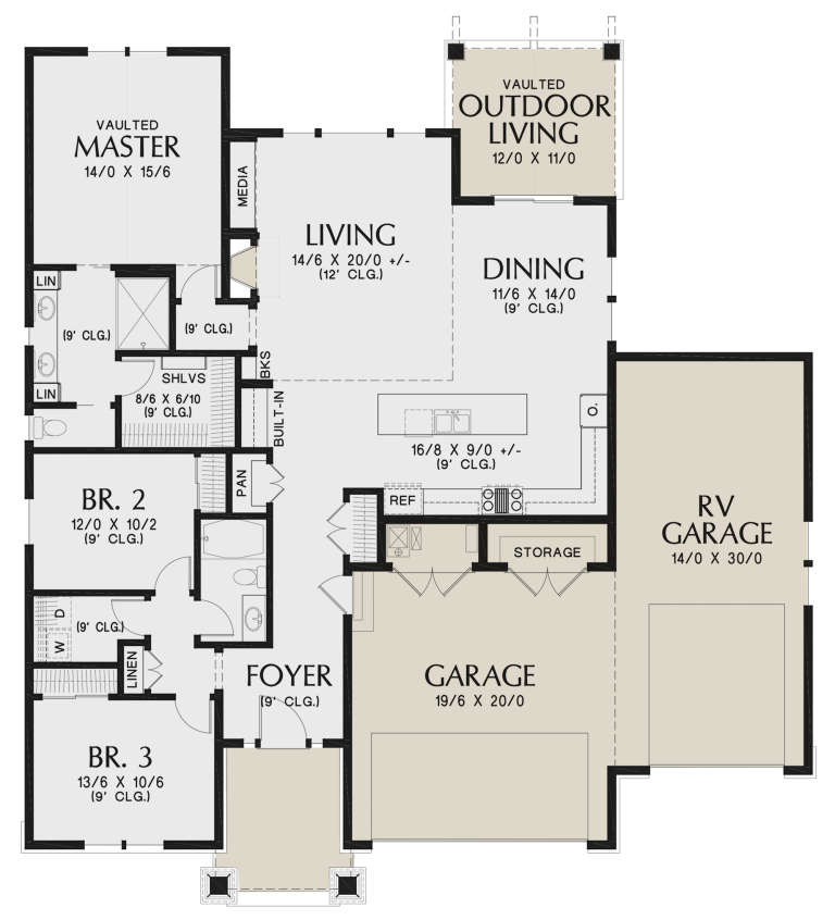 House Plan House Plan #23164 Drawing 1