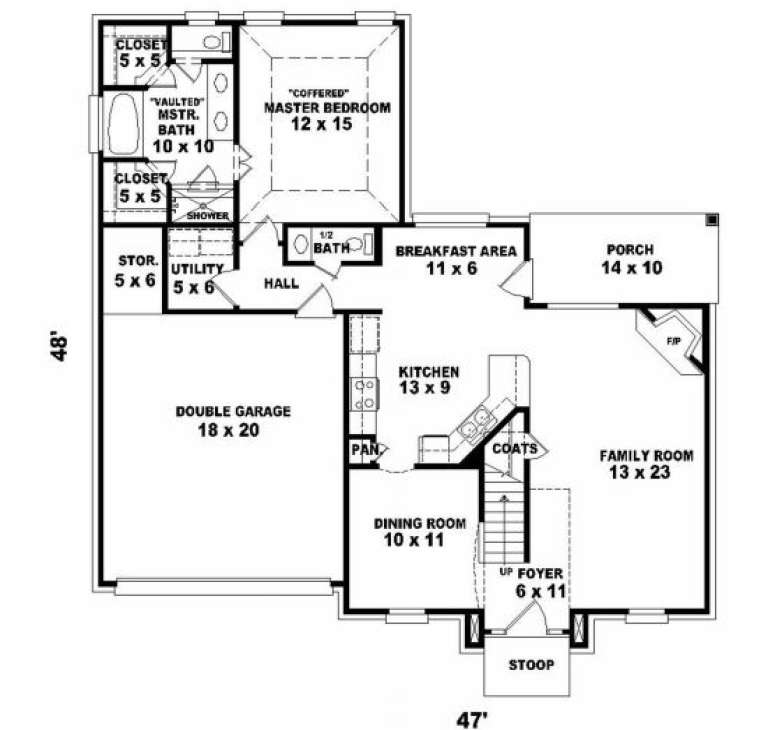 House Plan House Plan #2317 Drawing 1