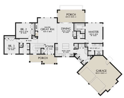 Main Floor for House Plan #2559-00829