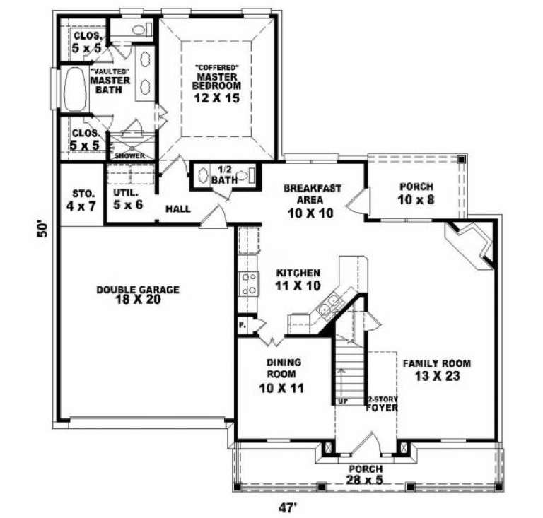 House Plan House Plan #2318 Drawing 1