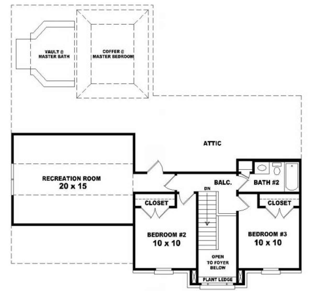 Second Floor for House Plan #053-00175