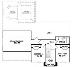 Second Floor for House Plan #053-00175