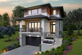 Modern  House Plan #2559-00833 Elevation Photo