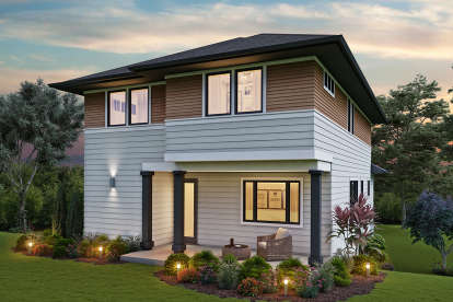 Modern House Plan #2559-00833 Elevation Photo