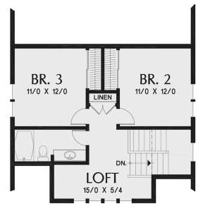 Second Floor for House Plan #2559-00834